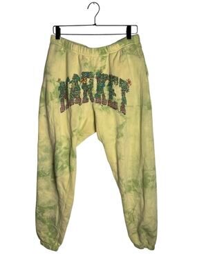 Market Chinatown Market Ivy Garden Floral Tie Dye Sweatpants Green Yellow Floral